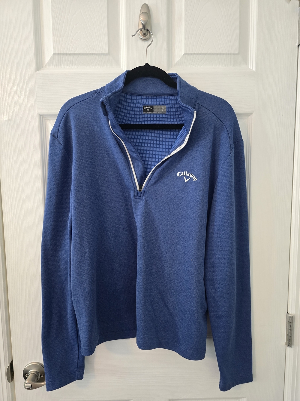 Callaway Men's Blue Quarter-Zip Sweater